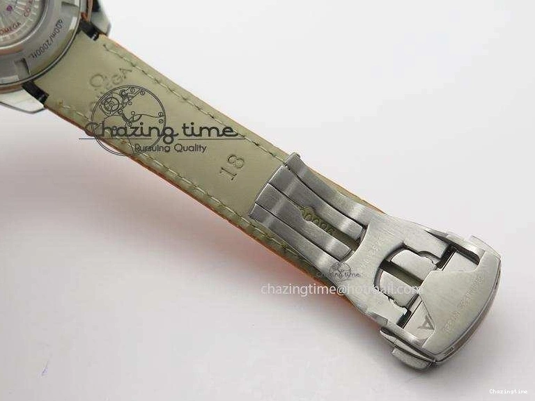 0108 Reliable Planet Ocean Professional SS V6F 37mm Ladies Orange Bezel On Orange Leather Strap A 8255